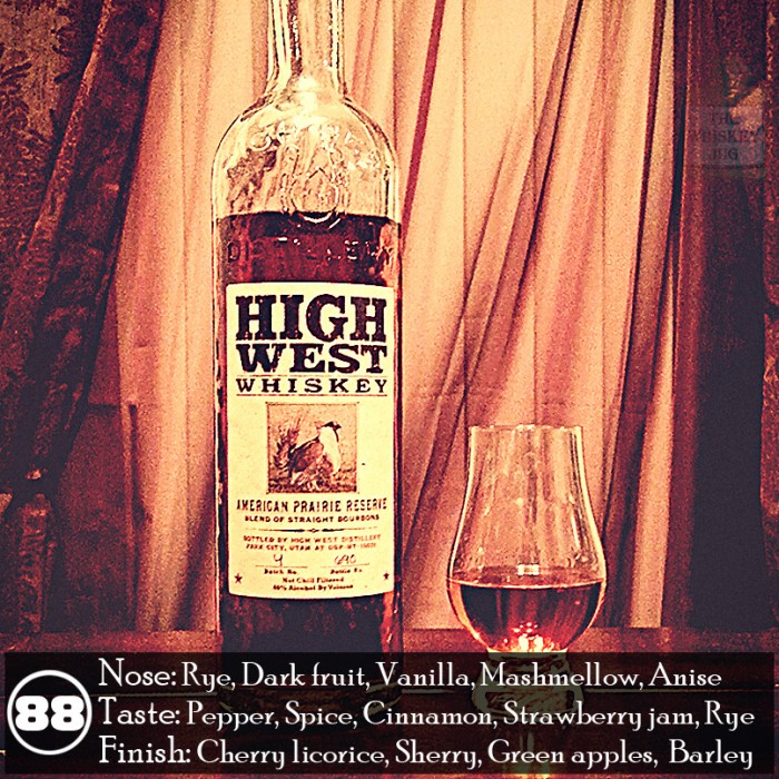 High West American Prairie Reserve Bourbon Review