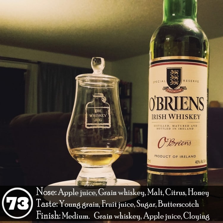 O'Briens Irish Whiskey Review