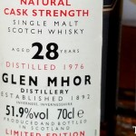 1976 Glen Mohr 28 years Rare Malts Label