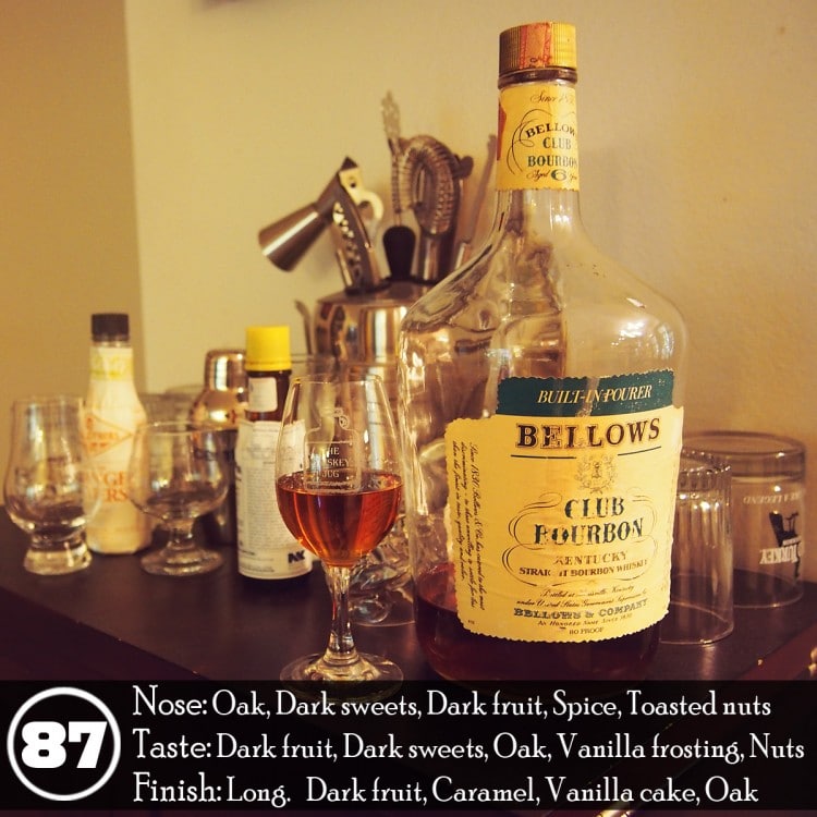 1970s Bellows Club Bourbon 6 years review