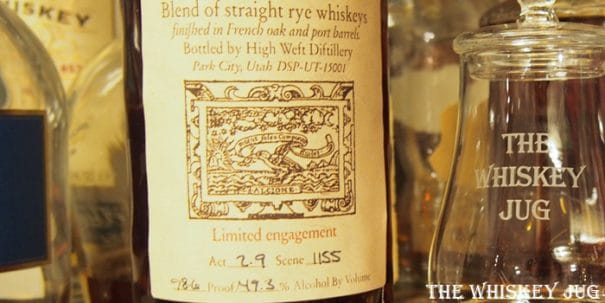 High West A Midwinter Night’s Dram Label