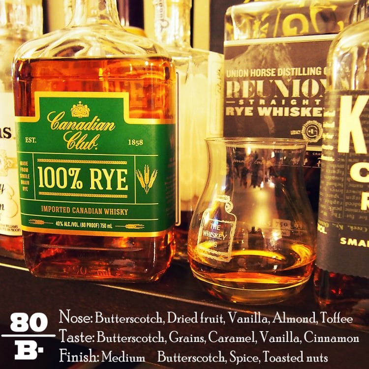 Canadian Club 100% Rye Review