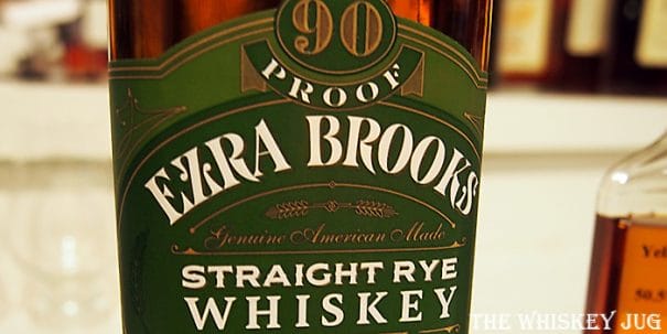 Ezra Brooks Rye Label