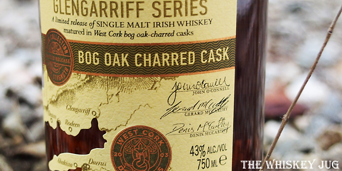 West Cork Glengarriff Bog Oak Charred Cask Label