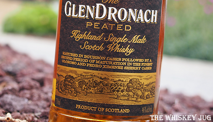 Label for the peated GlenDronach