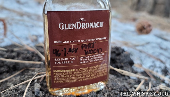 Glendronach Port Wood Label