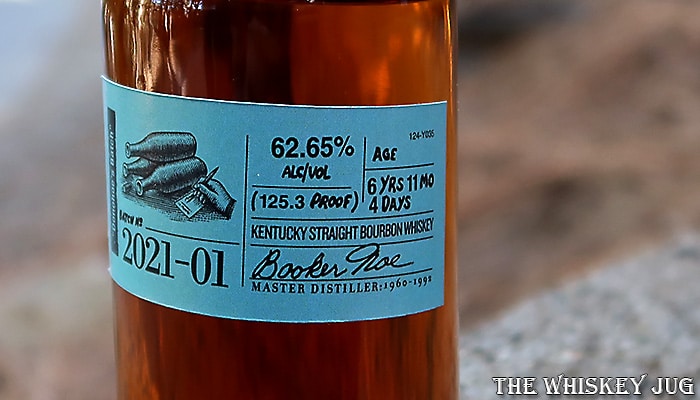 Booker's Donohoe's Batch 2021-01 Label