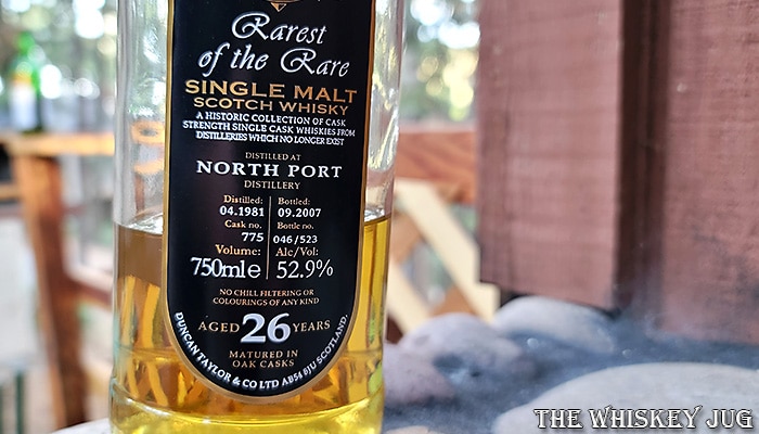 1981 Duncan Taylor North Port 26 Years Label