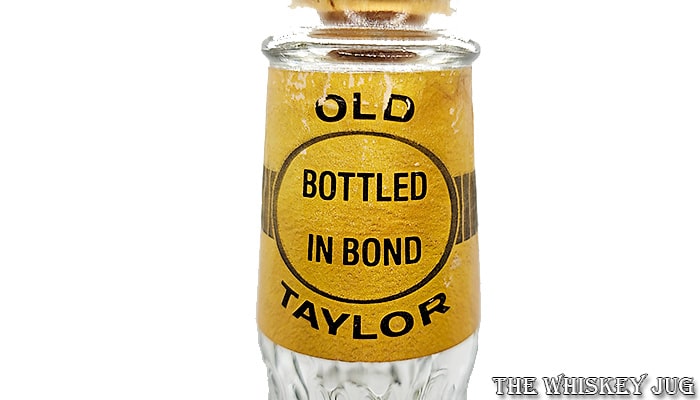 1986 Old Taylor Bottled In Bond Neck Label