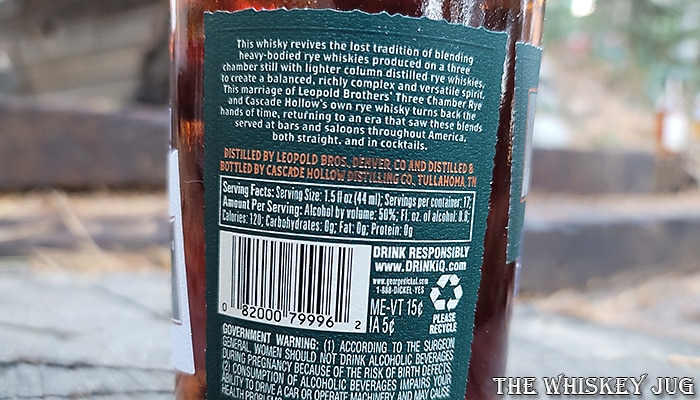 George Dickel x Leopold Bros Collaboration Blend Label