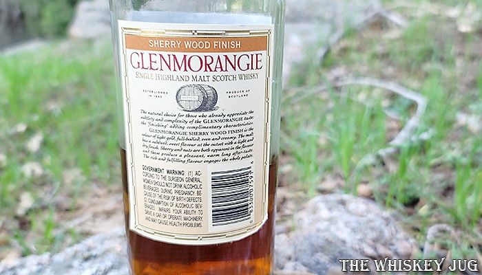 Glenmorangie Sherry Wood 12 Years Label