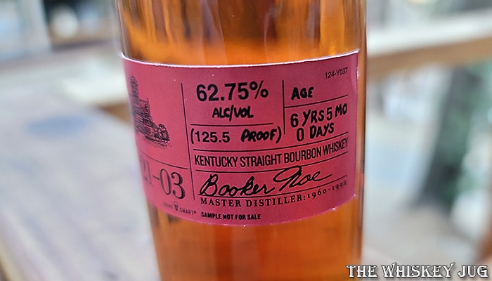Booker's 2021-03 Bardstown Batch Label