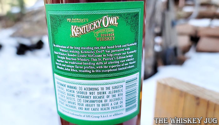 Kentucky Owl St. Paddy's Edition Label