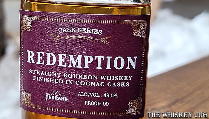 Redemption Bourbon Finished In Cognac Casks Label