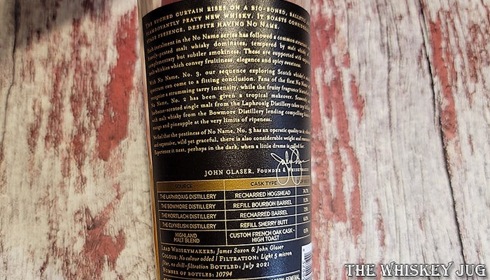 Compass Box No Name No. 3 Review - The Whiskey Jug